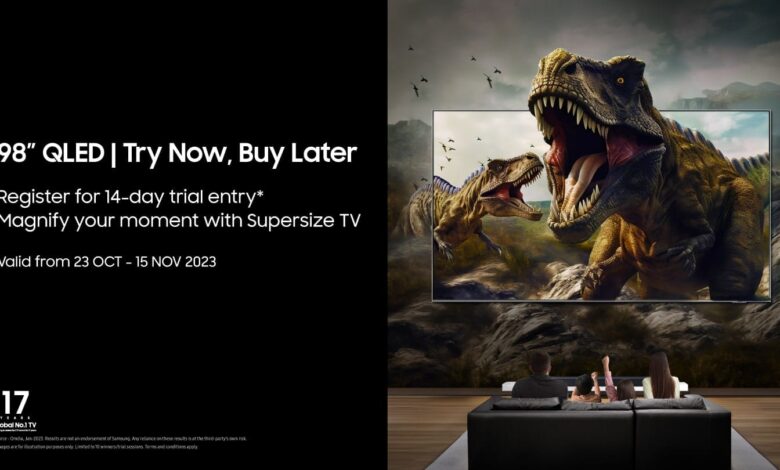 Samsung Launches Try Now, Buy Later Program For 98-Inch Supersize TV