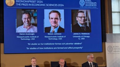 Nobel economics prize given to U.S.-based economists for work on prosperity